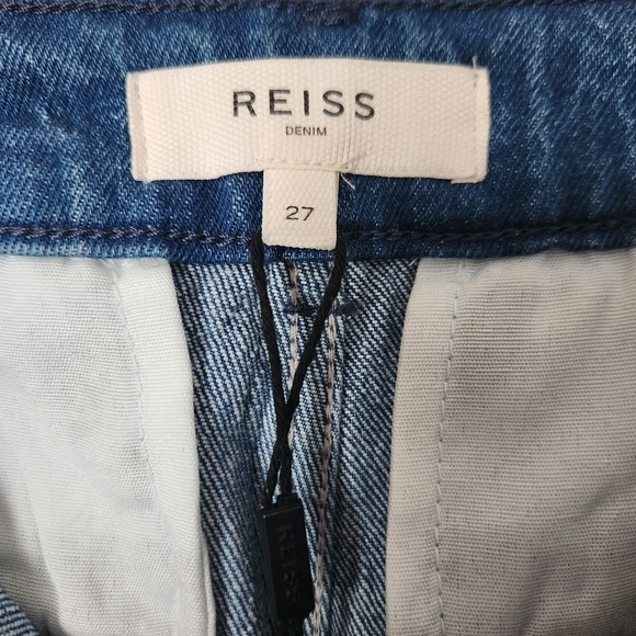 Reiss | Isa High Rise Flared Jeans in Mid Blue - Size 27R - Picture 11 of 13